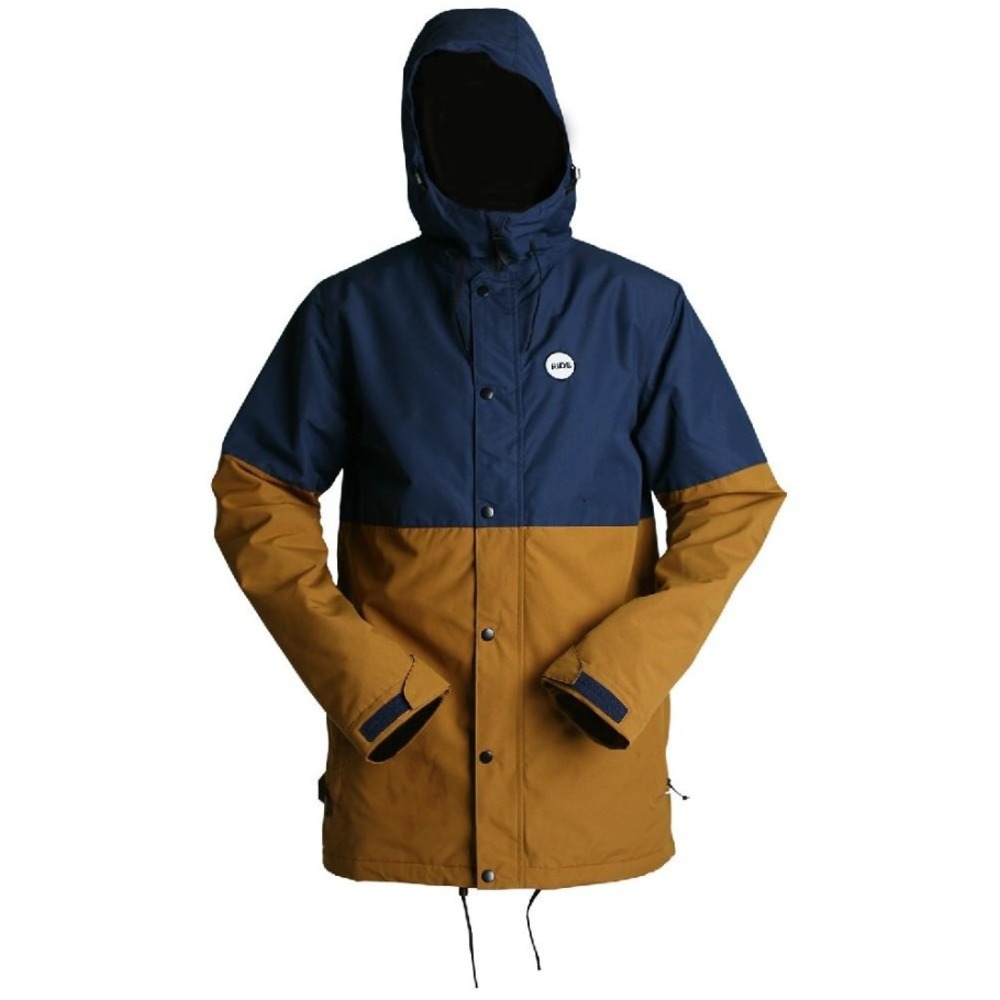 Ride Hawthorne Mens‎ Snowboard Jacket Snap Zip Up Hooded Waterproof Medium